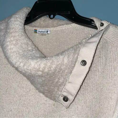 Smartwool Cozy Lodge Tunic Sweater Natural Heather Beige Size Small