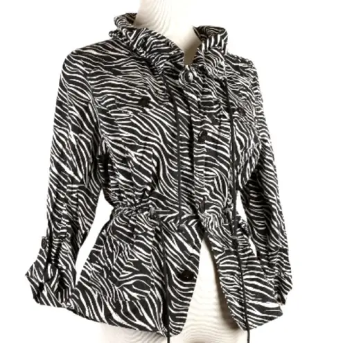 Elementz Jacket in Black&White Zebra Print Size M