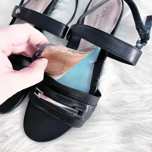 Taryn Rose Collection Liliana Black Leather Sandal