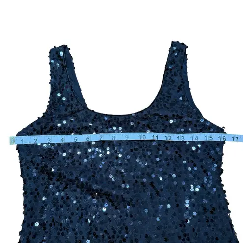 As You Wish Black Sequins Fringe Lined Flapper Large Size 12