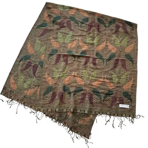 Pashmina Shawl Paisley Scarf Wrap Cashmere Silk Blend