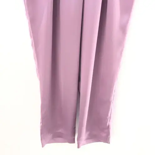 SELMACILEK Pleated High Rise Pant in Lilac Purple Size XS