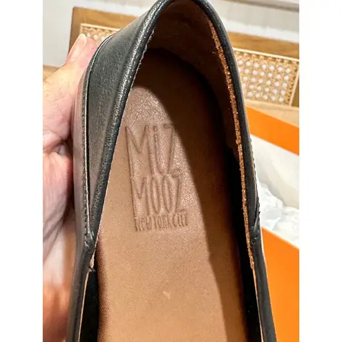 Miz Mooz NYC Iggy Black Loafers Size 37 EU 6.5 US NIB Leather Upper Rubber Sole