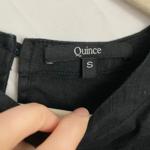 Quince Womens S Black Linen Tank Top Quiet Luxury Minimalist Capsule Wardrobe