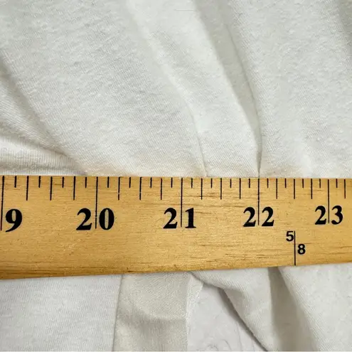 Kes White Linen Silk Short Sleeve Tee Shirt Womens S Lagenlook Closet Staple Top