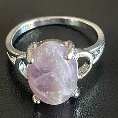 Amethyst Natural purple ring size 8.75