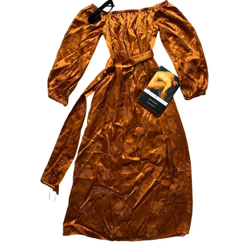 House of Harlow 1960 x Revolve Rosito Midi Dress in Copper Size Small