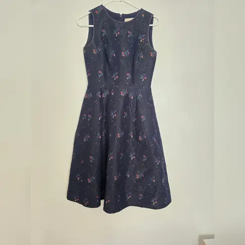 Carolina Herrera Floral Print Midi Length Dress.