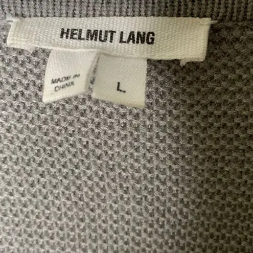 Helmut Lang  sweater long sleeve deep crew neck knit size large - Image 3