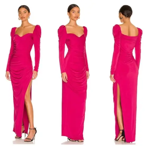 Majorelle • sweetheart gown in berry red sz S