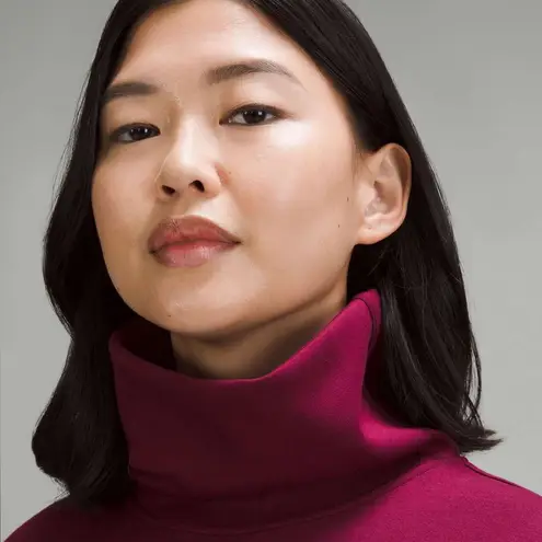 Lululemon  Turtleneck Tunic Sweatshirt Raspberry Deep Luxe