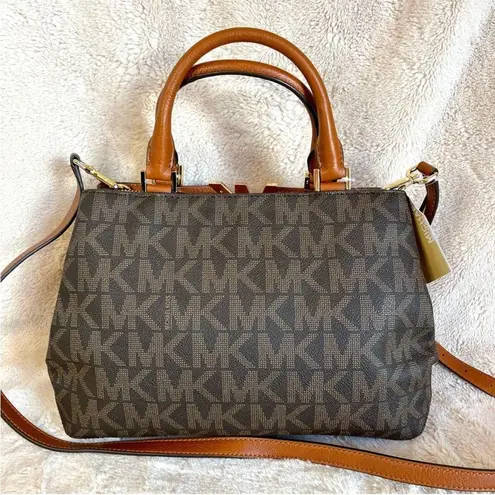 NWT Michael Kors Florence Medium Brown Convertible Satchel