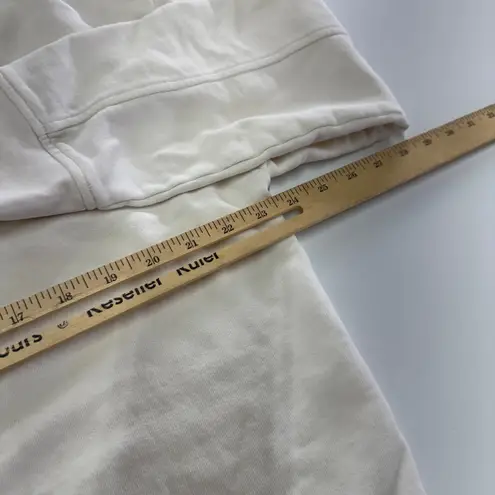 Vince Sweatshirt Womens Large Cream Pullover 1/2 Zip Cotton Blend Casual Tan