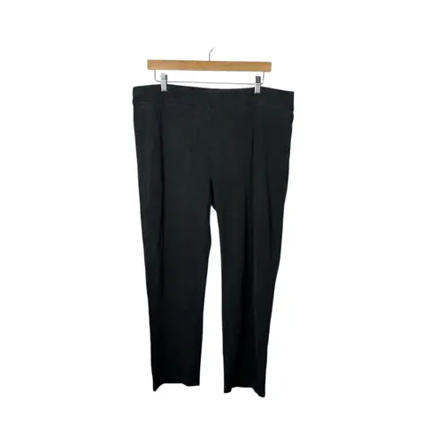 Johnny Was Calme Women’s Hemp Blend Relaxed Pant in Charcoal Size L