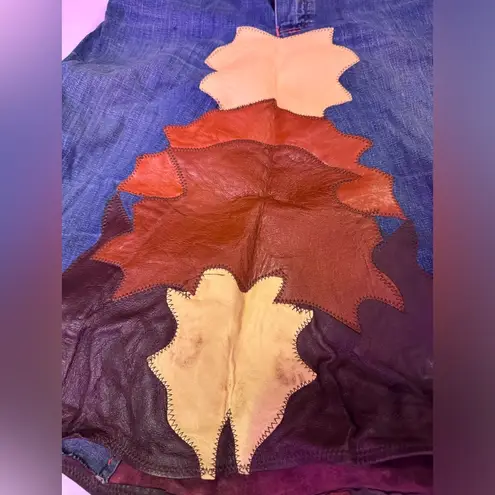 My Vintage Landlubber jeans modified into a skirt in 1977 by HighTide Leather Co Blue Size 4