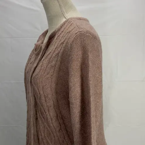 prAna Shelby Poncho Dusty Rose Wool Blend Sweater Size: XL