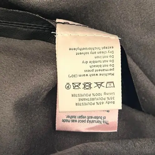 Nanushka basics Black Vegan Leather Side Tie Mini Skirt | Quiet Luxury small