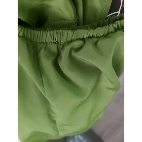 Toxik3 Sleeveless Green Utility Zip Up Jumpsuit M Boho Vacation Festival Fall Size M