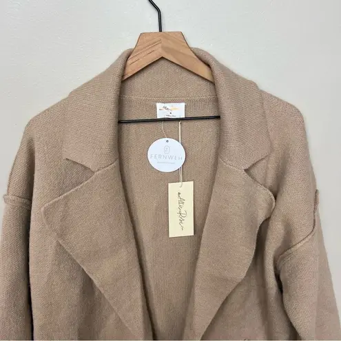 Allie Rose NWT Camel Collared Coatigan Sweater Cardigan Jacket Size Medium - Image 4