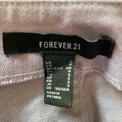 Forever 21  Lilac Purple Lace Up‎ Skirt Size S