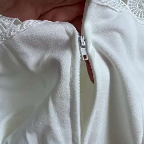 Love by Design Nordstrom Chelsea lace bodice jumpsuit in gardenia white size XS