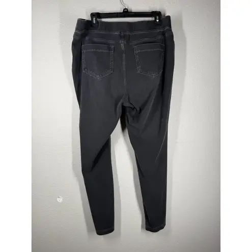 J Jill Purejill Womens Black Pull On Elastic Waist Pants Sz L Casual Stretch Size L