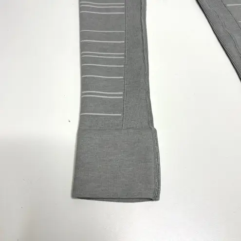 Blanqi Hipster Cuffed Leggings in Dove Gray Small