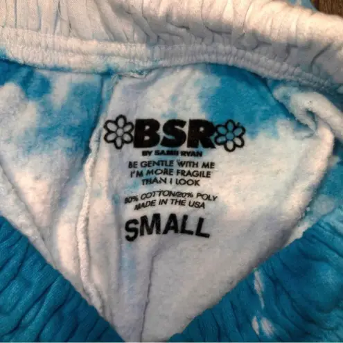 Samii Ryan NIP BSR By  You’re A Star Cloud Blue Tie Dye Sweatpants Size Small