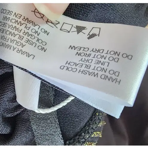 Ingear Black & Gold Metallic Striped Bikini Set – XL