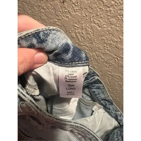 Maurice's m Jeans By  Light Colored Mid-Rise Kick Boot Ankle Jeans Woman’s Size 16