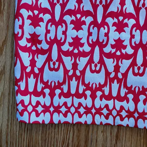 Laundry by Design Brocade White & Pink Strapless Sheath Dress Womens 10