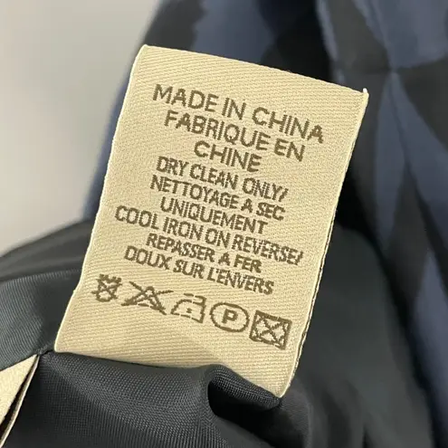 NWT Orla Kiely Painterly Giraffe V Neck Dress Ink US 8 Short UK 12 FR 40 Blue