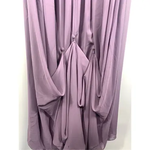 Bill Levkoff formal maxi dress train with bustle size 12