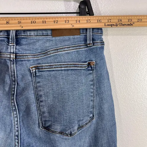 Judy Blue Jeans 14W Bootcut Stretch Plus Size Light Wash Mid Rise Denim