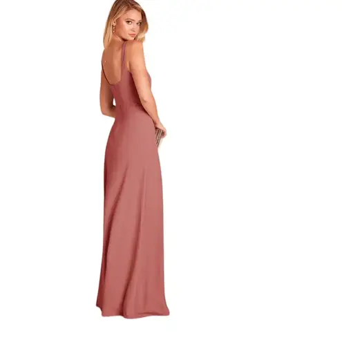 Birdy Grey MAUVE PINK MAXI SPLIT LEG GOWN S