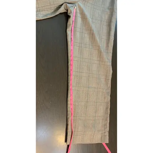 Carlisle VTG Plaid Wool Blend Retro Trouser 8 Gray Red Classic Career Pants READ - Image 10