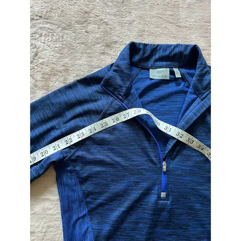 Athleta  Skyline Fast Track Half‎ Zip Top Navy Women's Sz XSmall Thumbholes
