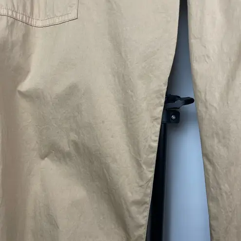 frame denim Frame Tan Khaki Nautical‎ Casual Pleated Cropped Chino Pants