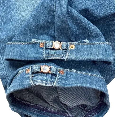 NYDJ Crop Capri High Rise Jeans Blue Size 6 Petite