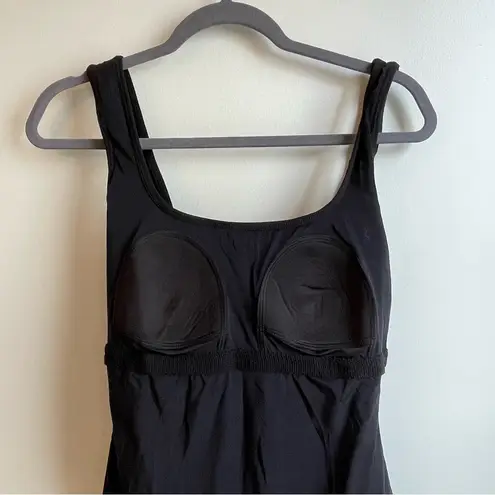 Oscar de la Renta NWOT 90s Vintage Black Lace One-Piece Swim Bathing Suit Large