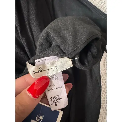 Gaze USA Black Spaghetti Strap V