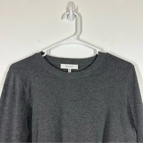 Milly Faux Fur Poof Sleeve Pullover Size Medium