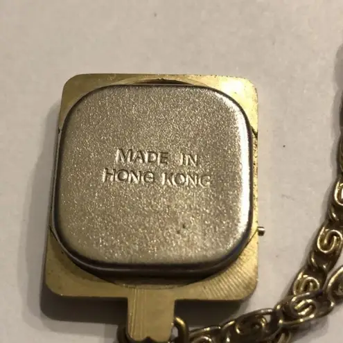 Vintage Gold Tone Fastrac Quartz Watch Chain Link Necklace