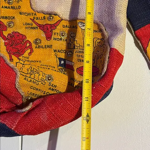 Texas burlap tote bag Tan