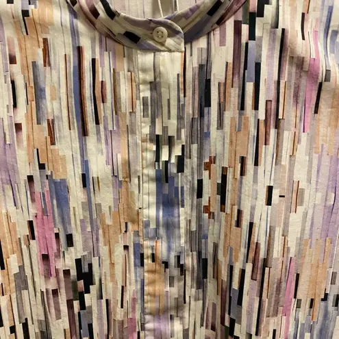 COS Watercolor Tiered 3/4 Length Sleeve Blouse Size 40