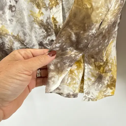 Fifteen Twenty Tie Dye Rayon Button Down Shirt Women's Small Boho Festival