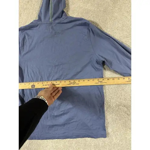 Psycho Bunny Timms Hoodie Men's 4 Light Blue Pullover Casual Adult Lightweight