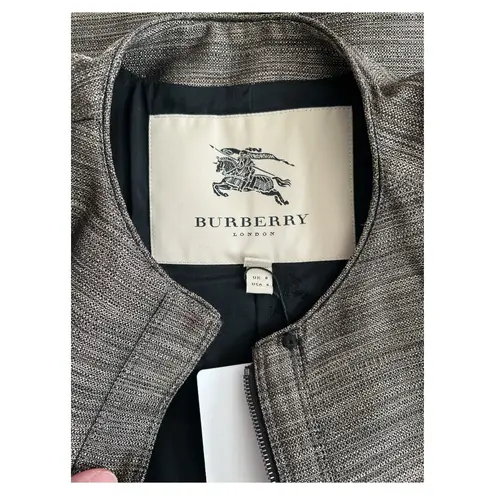 Burberry  London Brown Printed Coat, US6/IT40 SRP: $1500