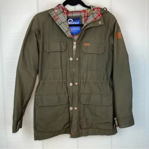 Penfield Kasson Army Green Zip Up Mountain Parka 60/40 Jacket Hooded Pockets S