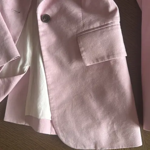 Veronica Beard Cutaway Linen-Blend Dickey Jacket, Size 2, $648